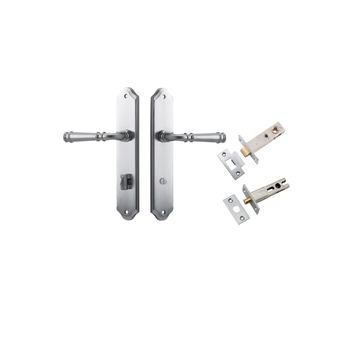 Verona Lever - Shouldered Backplate Privacy Kit with Privacy Turn