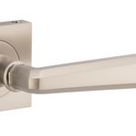 21199KIBPRIV60 - Copenhagen Lever - Square Rose (Inbuilt Privacy) - Satin Nickel - Privacy