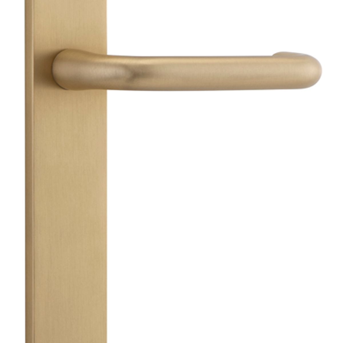 15344 - Oslo Lever - Rectangular Backplate - Brushed Brass - Passage