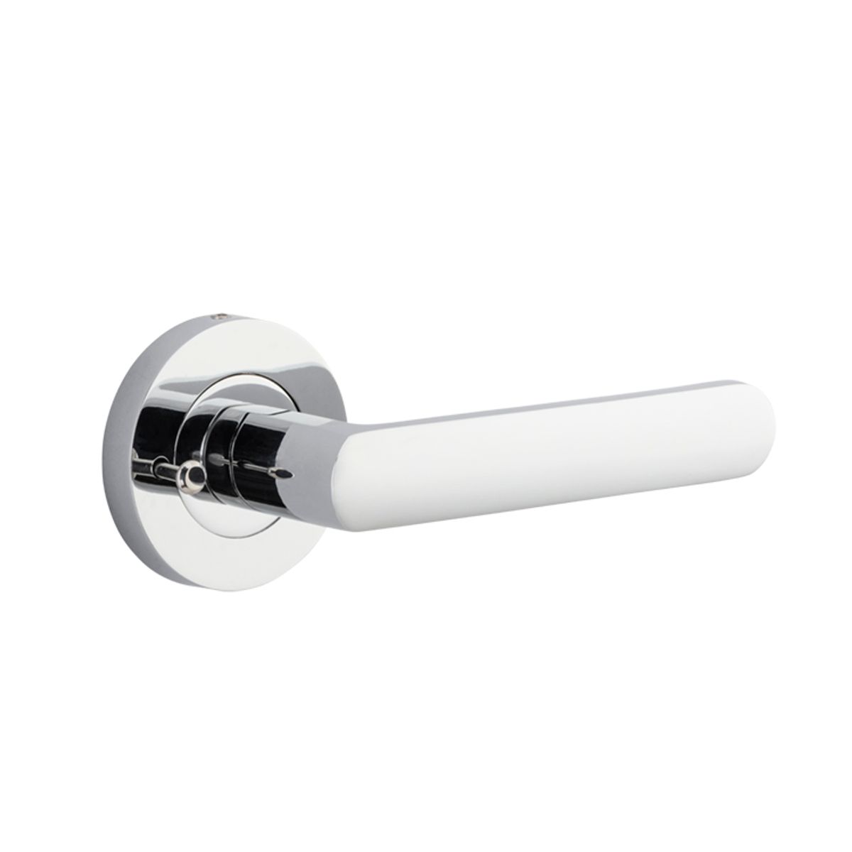 20774KIBPRIV60 - Osaka Lever - Round Rose (Inbuilt Privacy) - Polished Chrome - Privacy