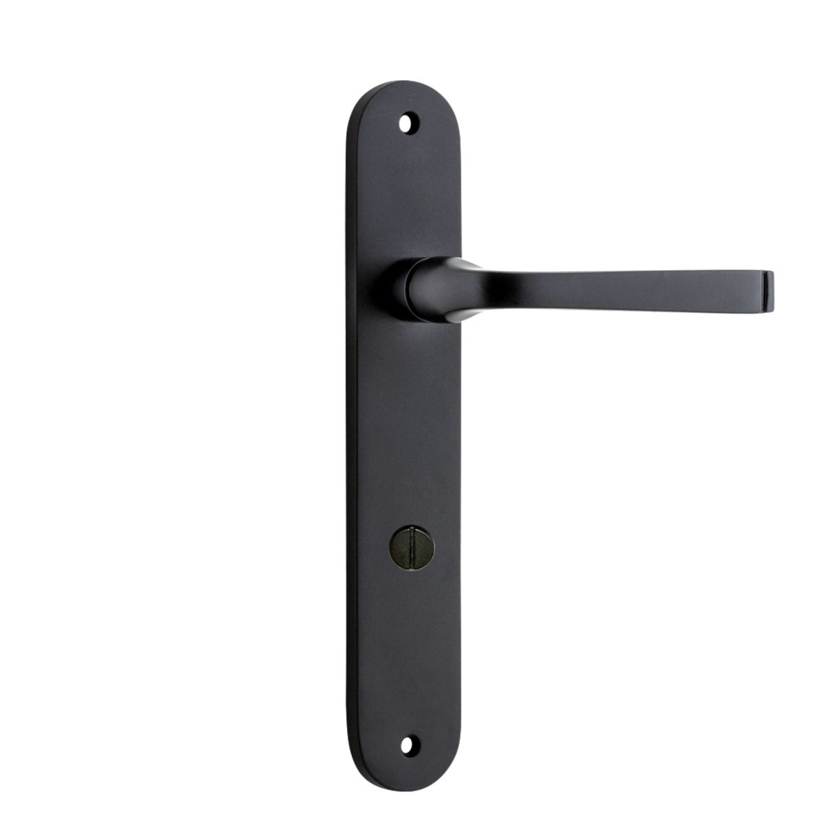 12732P85 - Annecy Lever - Oval Backplate - Matt Black - Privacy
