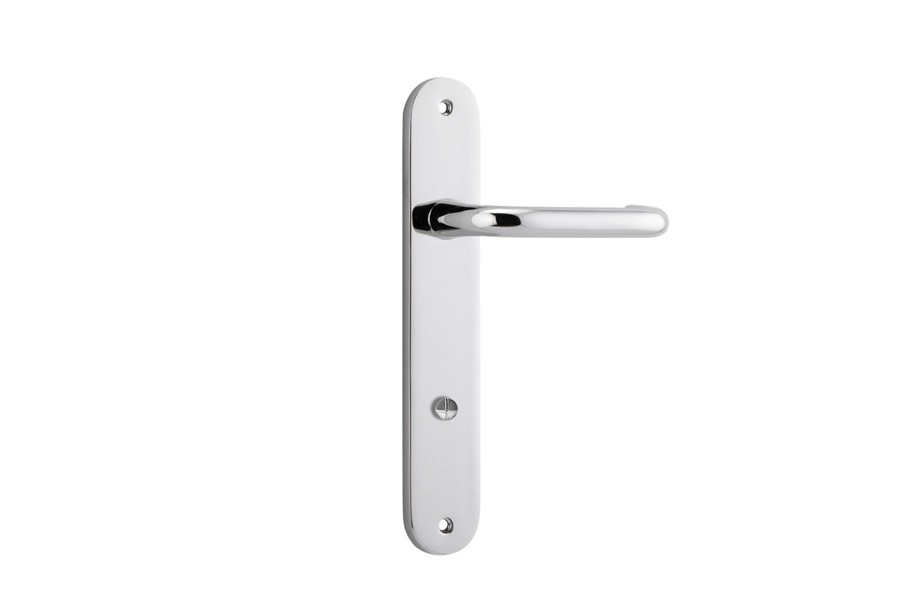 11846P85 - Oslo Lever - Oval Backplate - Polished Chrome - Privacy