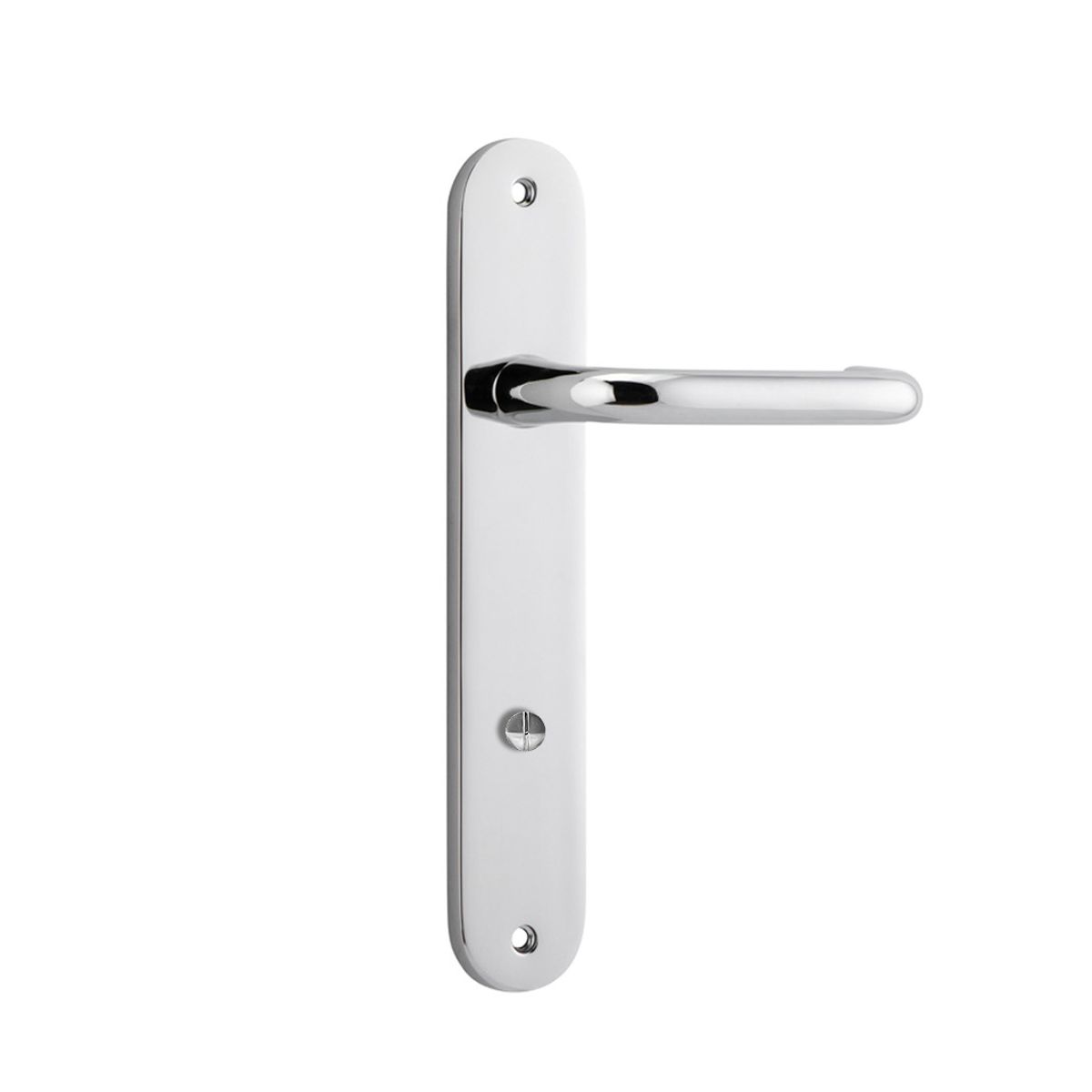 11846P85 - Oslo Lever - Oval Backplate - Polished Chrome - Privacy