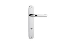 11846P85 - Oslo Lever - Oval Backplate - Polished Chrome - Privacy