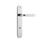 11846P85 - Oslo Lever - Oval Backplate - Polished Chrome - Privacy