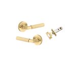 16261KIBPRIV60 - Brunswick Lever - Round Rose Privacy Kit (Inbuilt Privacy) - Brushed Gold PVD - Privacy