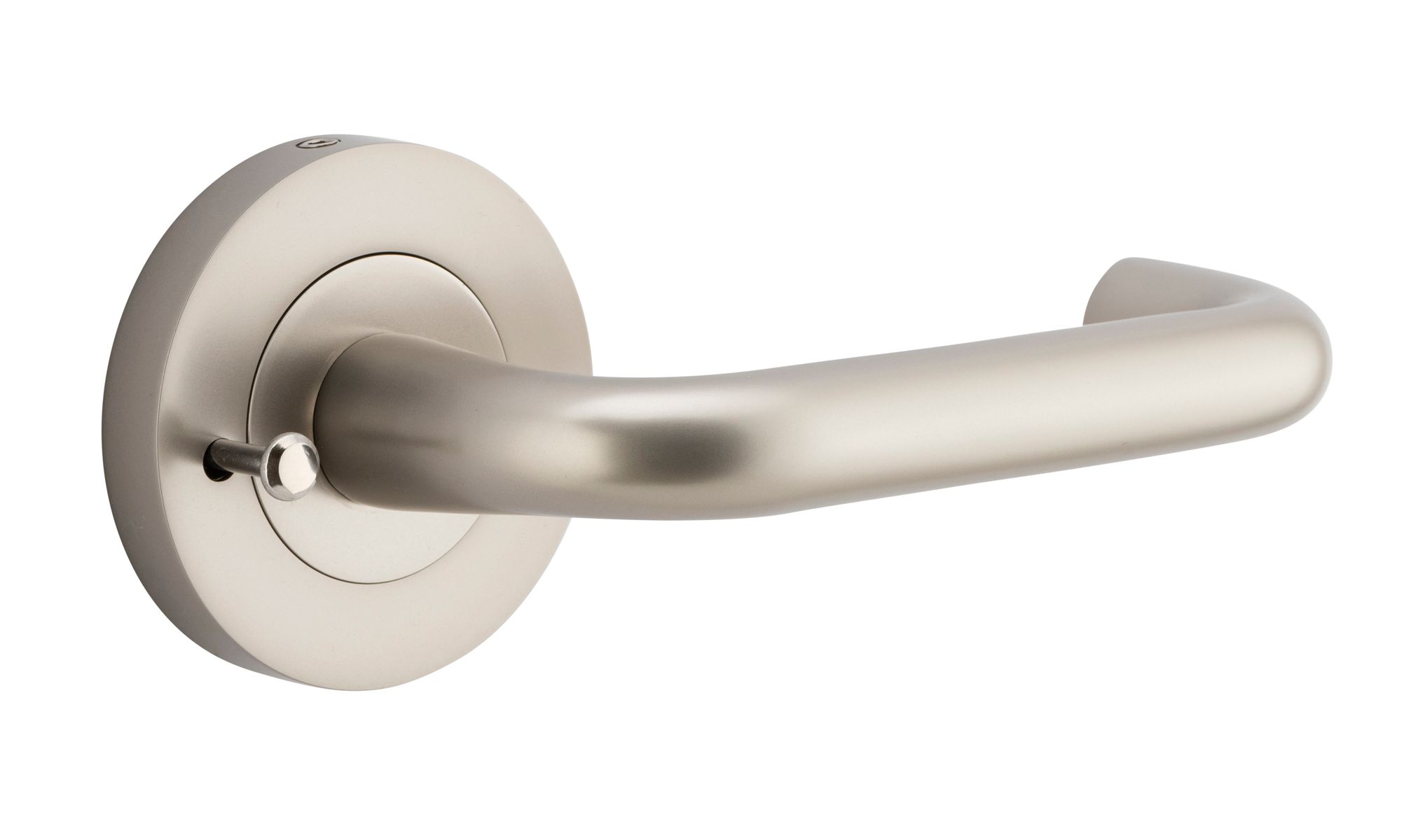 20359KIBPRIV60 - Oslo Lever - Round Rose (Inbuilt Privacy) - Satin Nickel - Privacy