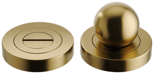 24140 - Puerto Privacy Turn - Round - Brushed Gold PVD