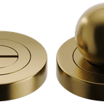 24140 - Puerto Privacy Turn - Round - Brushed Gold PVD