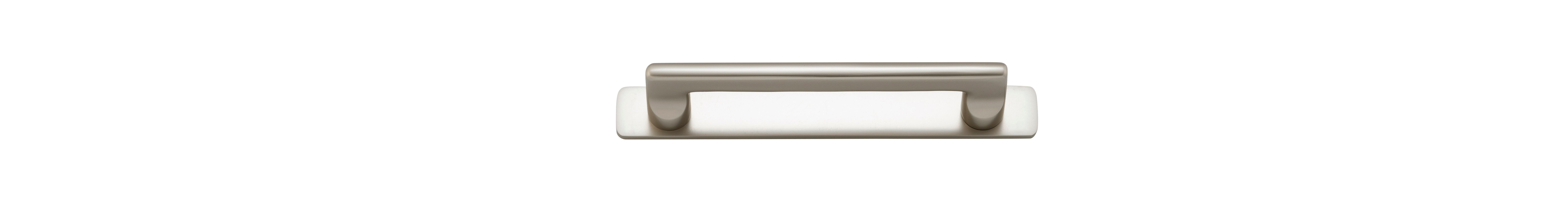20889B - Baltimore Cabinet Pull with Backplate - CTC128mm - Satin Nickel
