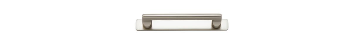 20889B - Baltimore Cabinet Pull with Backplate - CTC128mm - Satin Nickel