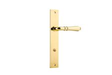 10200P85 - Sarlat Lever - Rectangular Backplate - Polished Brass - Privacy