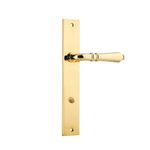 10200P85 - Sarlat Lever - Rectangular Backplate - Polished Brass - Privacy