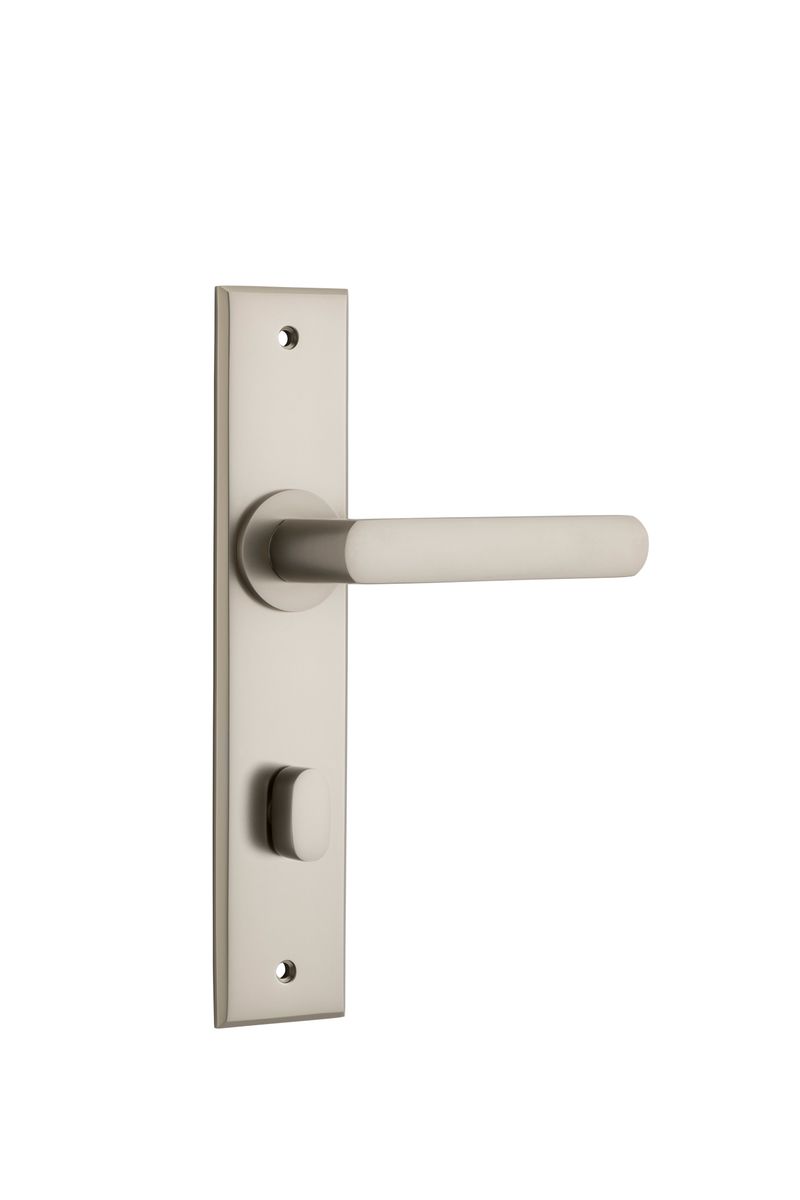 14868P85 - Osaka Lever - Chamfered Backplate - Satin Nickel - Privacy