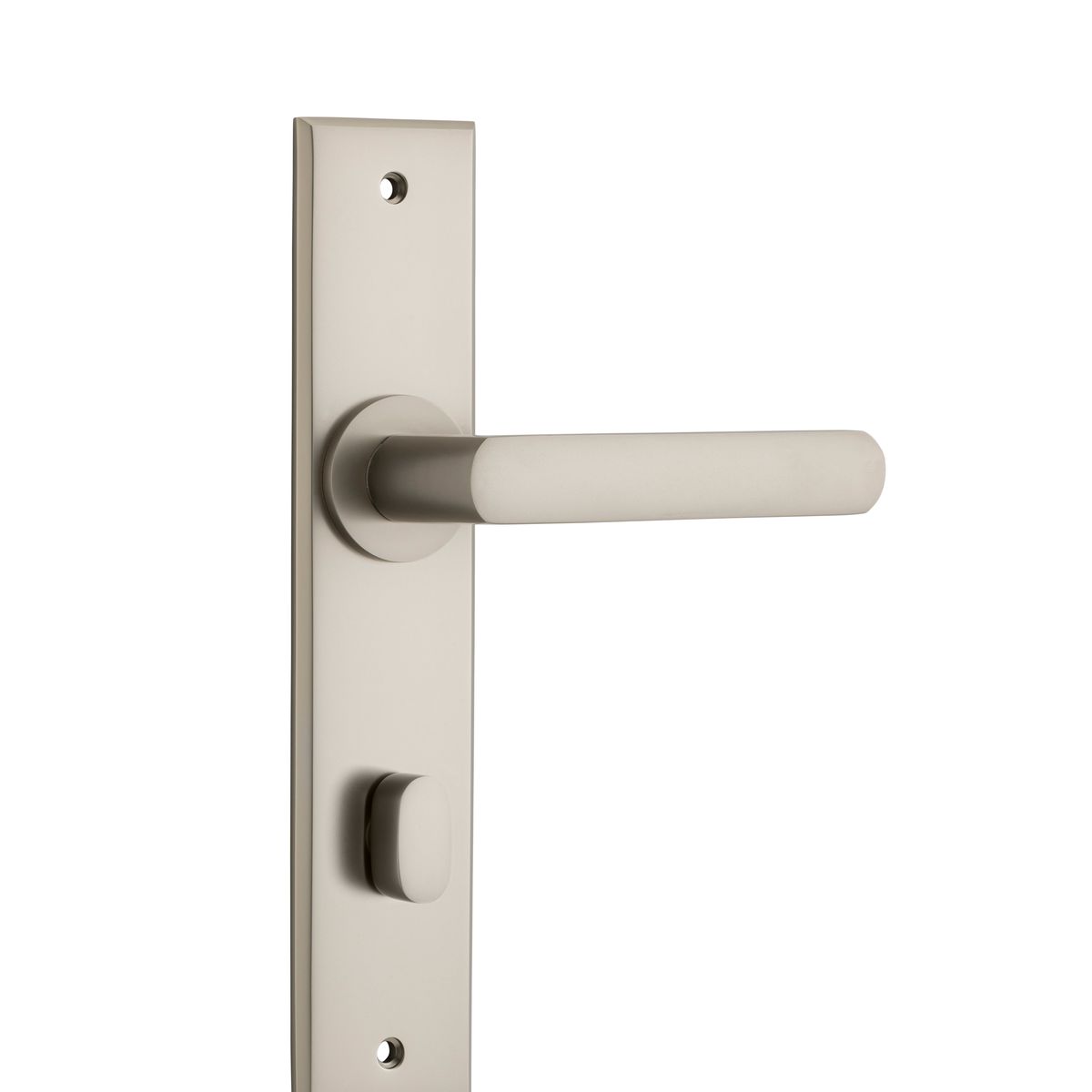 14868P85 - Osaka Lever - Chamfered Backplate - Satin Nickel - Privacy