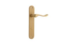 15424P85 - Stirling Lever - Oval Backplate - Brushed Brass - Privacy