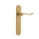 15424P85 - Stirling Lever - Oval Backplate - Brushed Brass - Privacy