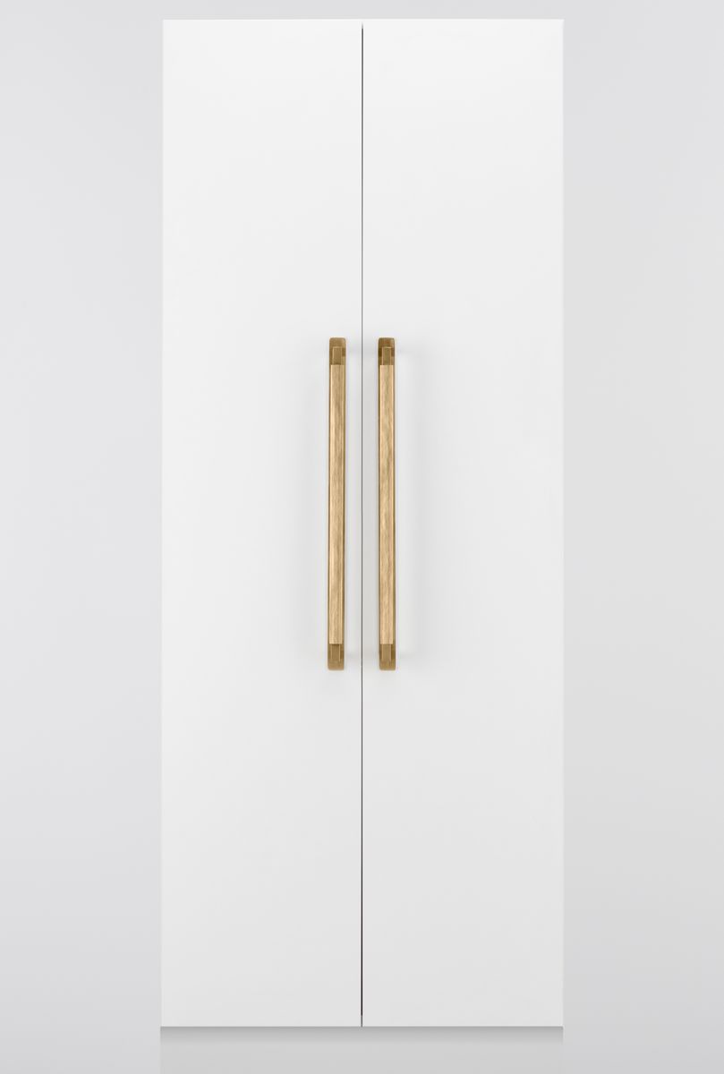 22140B - Brunswick Cabinet Pull with Backplate  - CTC450mm - Brushed Gold PVD