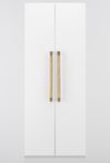 22140B - Brunswick Cabinet Pull with Backplate  - CTC450mm - Brushed Gold PVD