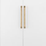 22140B - Brunswick Cabinet Pull with Backplate  - CTC450mm - Brushed Gold PVD