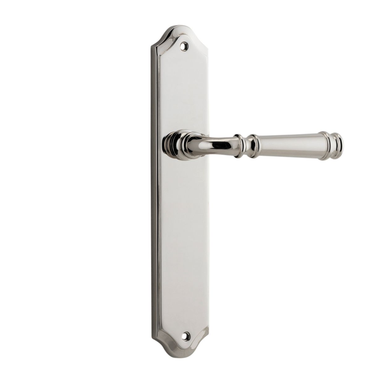 14218 - Verona Lever - Shouldered Backplate - Polished Nickel - Passage