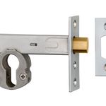 Euro Mortice Deadbolt - 70mm Backset