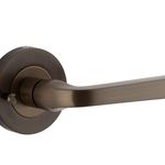 0321KIBPRIV60 - Annecy Lever - Round Rose (Inbuilt Privacy) - Signature Brass - Privacy