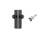 12946KPASS60 - Cambridge Knob - Chamfered Backplate Passage Kit - Matt Black - Passage