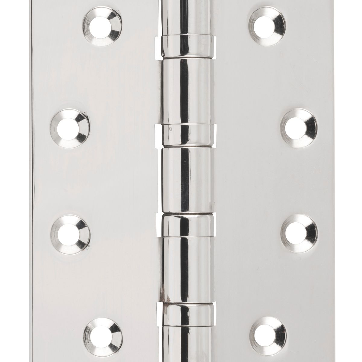 2613 - Ball Bearing Hinge - H100xW75mm - Polished Nickel
