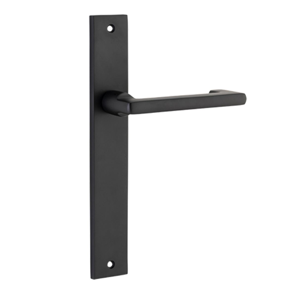 12848 - Baltimore Return Lever - Rectangular Backplate - Matt Black - Passage