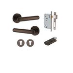 24002KENTR60KK - Puerto Lever - Round Rose Entrance Kit with Separate High Security Lock - Signature Brass - Entrance