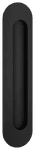 24163 - Puerto Flush Pull - Matt Black - Passage