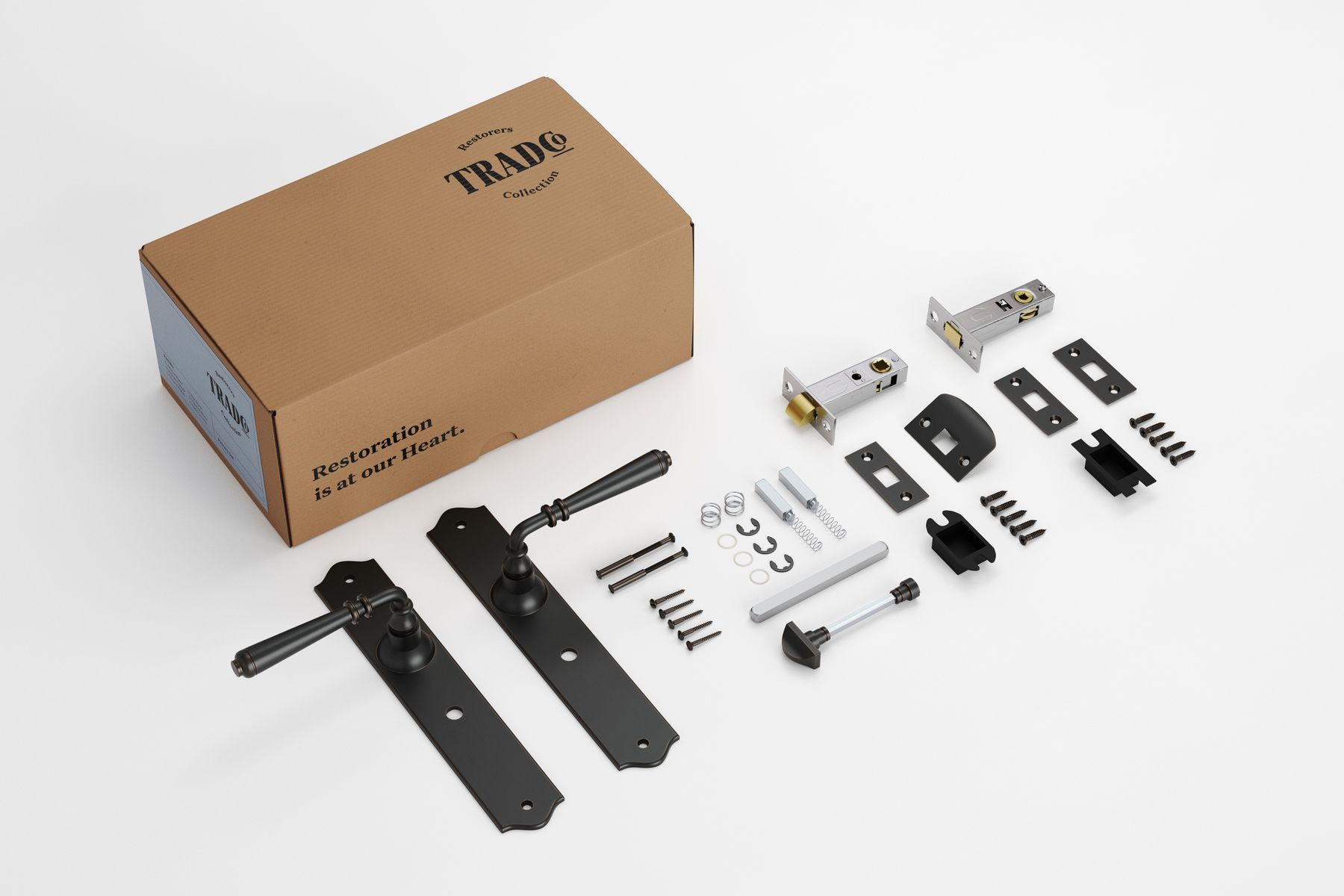 Reims Lever - Long Backplate Privacy Set