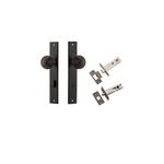 10824KPRIV60 - Guildford Knob - Rectangular Backplate Privacy Kit with Privacy Turn - Signature Brass - Privacy