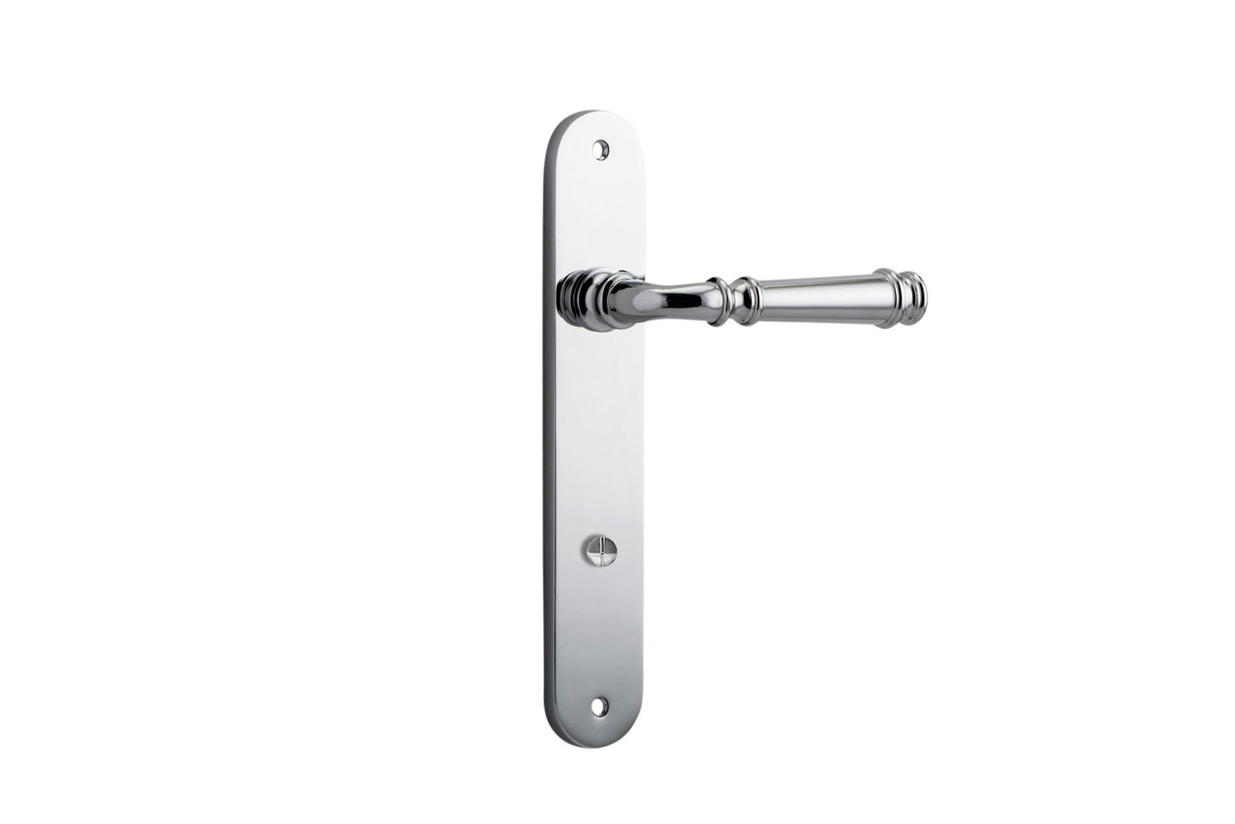 11730P85 - Verona Lever - Oval Backplate - Polished Chrome - Privacy
