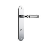 11730P85 - Verona Lever - Oval Backplate - Polished Chrome - Privacy