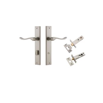 Stirling Lever - Rectangular Backplate Privacy Kit with Privacy Turn