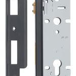 6072 - Rebated 85mm Euro Roller Mortice Locks - 45mm Backset - Matt Black