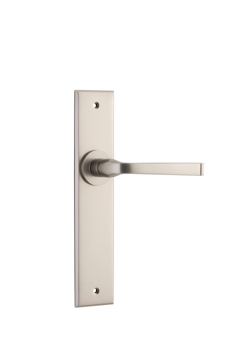14788 - Annecy Lever - Chamfered Backplate - Satin Nickel - Passage
