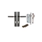 10750KENTR60KT - Berlin Lever - Rectangular Backplate Entrance Kit with High Security Lock - Signature Brass - Entrance