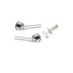 20624KPASS60 - Helsinki Lever - Round Rose Passage Kit - Polished Chrome - Passage