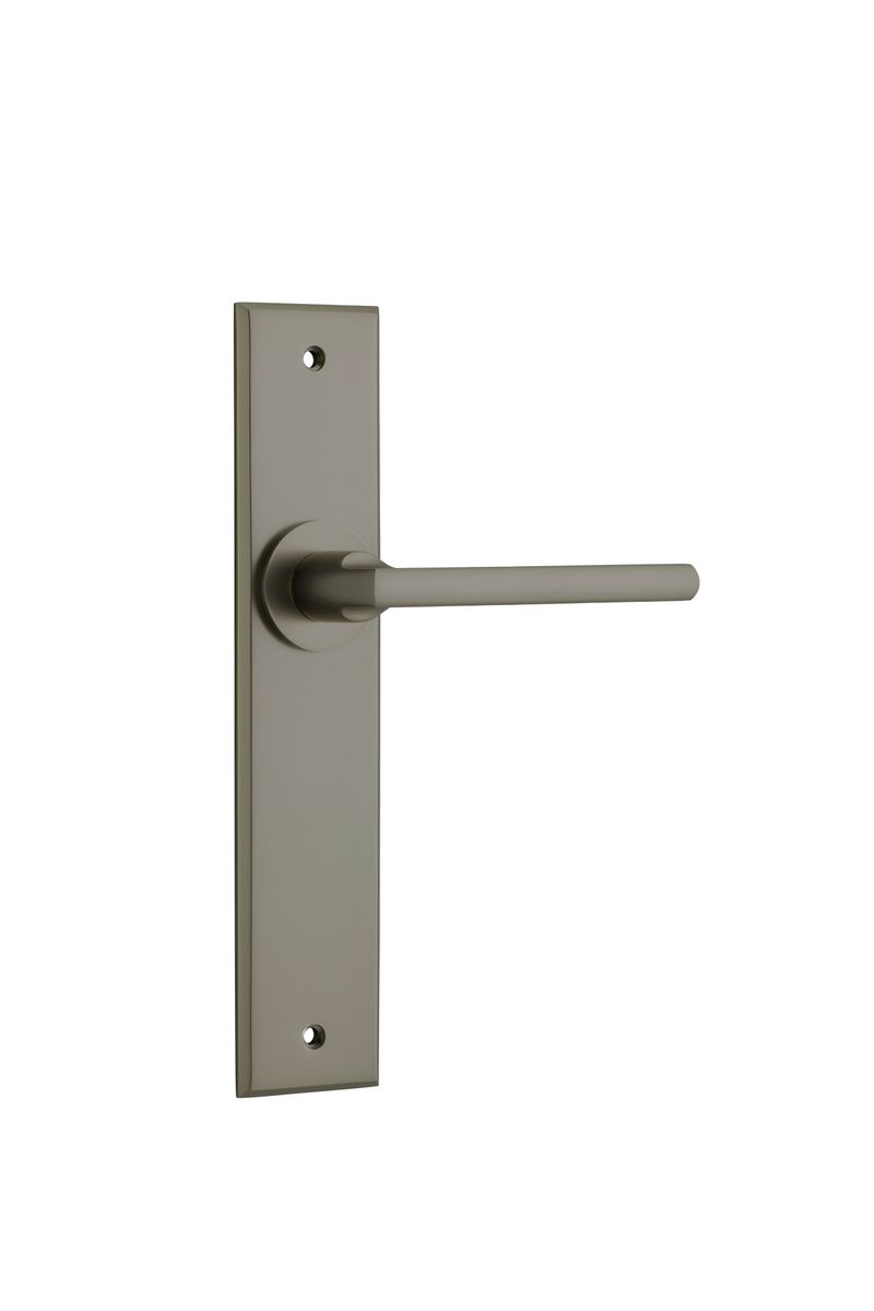 16782 - Baltimore Lever - Chamfered Backplate - Graphite PVD - Passage