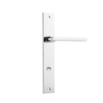 11702P85 - Baltimore Lever - Rectangular Backplate - Polished Chrome - Privacy