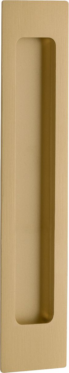 21782 - Rectangular Flush Pull - Brushed Brass - Passage