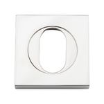 20108 - Oval Escutcheon -  Square - Polished Nickel