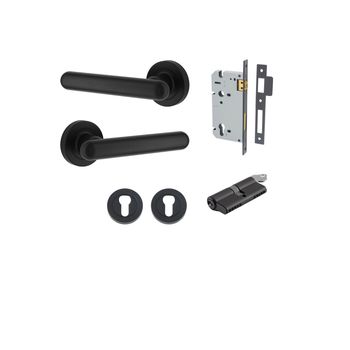 Puerto Lever - Round Rose Entrance Kit with Separate High Security Lock