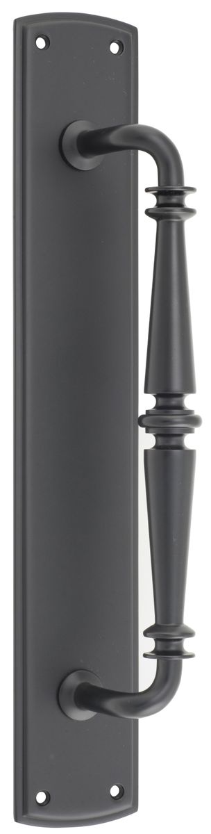 9343 - Sarlat Pull Handle on Backplate - Matt Black
