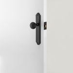 12830 - Guildford Knob - Shouldered Backplate - Matt Black - Passage