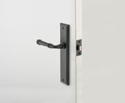 12712 - Sarlat Lever - Shouldered Backplate - Matt Black - Passage