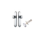 12326KPASS60 - Paddington Knob - Shouldered Backplate Passage Kit - Brushed Chrome - Passage